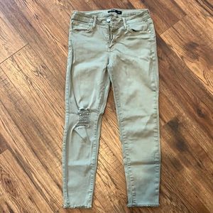 Just black light green jeans